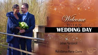 Johan Verdonck amp Mukobanya MarieClaire Wedding day [upl. by Ttennej550]