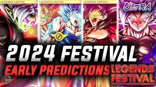 EARLY 2024 FESTIVAL PREDICTIONS LEGENDS LIMITED amp ULTRAS Dragon Ball Legends [upl. by Gargan380]