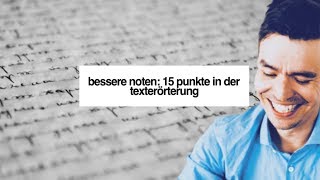 Bessere Noten 15 Punkte in der Texterörterung [upl. by Coridon]