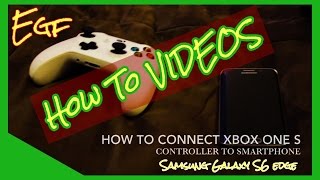 How to connect Xbox one controller Bluetoothto smartphone Samsung Galaxy S6 edge [upl. by Tamaru]