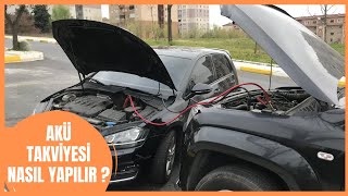 AKÜ TAKVİYESİ NASIL YAPILIR  AKÜ BİTTİ YOLDA KALDIK [upl. by Trotter]