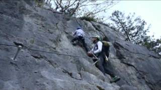 Klettersteig die Zahme Gams in Weißbach bei Lofer [upl. by Eedak]