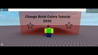 ROBLOX Tutorial  Change Brick Colors [upl. by Vidal]