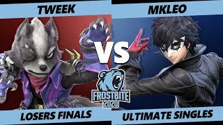 Frostbite 2020 SSBU Losers Finals  TSM  Tweek Wolf Vs MkLeo Joker Smash Ultimate Singles [upl. by Llenahc751]