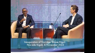 Inauguration of Norrsken House Kigali  Fireside chat with President Kagame  Kigali 8 Nov 2023 [upl. by Lehman]