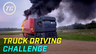 Truck Driving Challenge Part 1 Rig Stig amp Power Slide  Top Gear  BBC [upl. by Orpah]