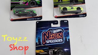 Toyzz shop neon speeders hunt automobile hotwheels toycars unboxing toyvehicles toyzzshop [upl. by Nemhauser]