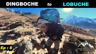 EP  8  DINGBOCHE TO LOBUCHE  Everest Base Camp Trek with Cho La and Gokyo FINALDESTINATION1 [upl. by Kaile]