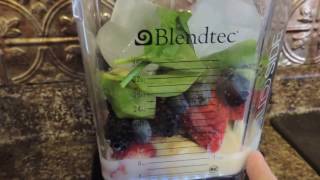 Blendtec Designer Series Wildside Blender Review  Making A Smoothie [upl. by Aicnorev]