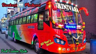 🌠 NRS SRINIVASA BUS SERVICE SATTUR 🔥 SIVAKASI ↔️ MADURAI 💥 CABIN RIDE 🏆 veeraa [upl. by Drooff544]