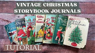 Craft Fair Idea 9 Vintage Christmas Storybook Journals🎄2024 [upl. by Oster]