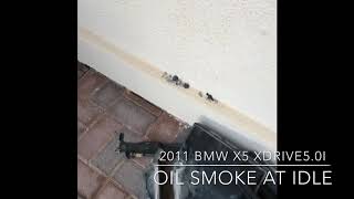 N63 BMW X5 XDRIVE 50i Smoking at idle [upl. by Mikeb822]