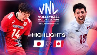 🇯🇵 JPN vs 🇨🇦 CAN  Quarter Finals  Highlights  Men’s VNL 2024 [upl. by Eugirne85]