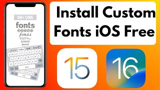 How to Install and Use Custom Fonts on iPhone and iPad in iOS 16 [upl. by Ailedroc646]