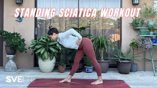 Best Standing Sciatica Stretches [upl. by Alfons56]