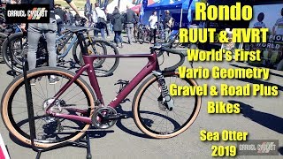 Rondo RUUT amp HVRT  Worlds First Vario Geometry Gravel amp Road Plus Bikes SOC 2019 [upl. by Navanod277]