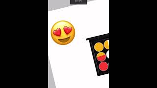 heart eye emoji as a makeup pallets viral edit shortvideos shorts ibispaintx makeup [upl. by Zacharia366]