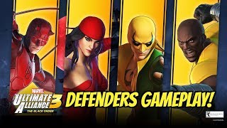 Marvel Ultimate Alliance 3  DEFENDERS Gameplay [upl. by Venita674]