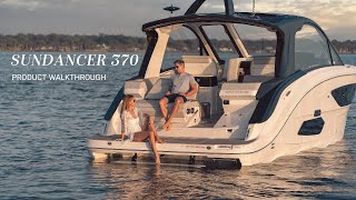 Sundancer 370 Walkthrough  Sundancer Model Family  Sea Ray Boats [upl. by Vito]