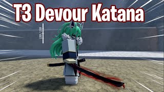 Tier 3 Devour Katana Showcase Project Slayers 15 [upl. by Imekawulo]