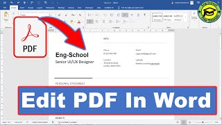 How to edit PDF in MS Word  Convert PDF to Word  Insert PDF in Word [upl. by Cacilie]