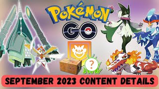 NEW September 2023 Content Coming to Pokémon Go [upl. by Switzer272]