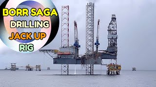 BORR SAGA DRILLING JACKUP RIG [upl. by Nerak269]