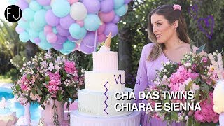 VLOG CHÁ DAS TWINS  CHIARA E SIENNA [upl. by Palm]