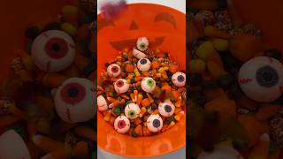 Spooky Candy Salad 👻🎃 asmr candysalad candy spooky halloween shorts fyp viral restock [upl. by Airom630]