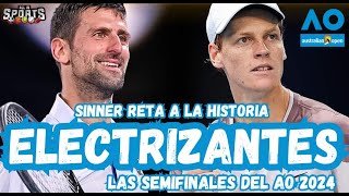 SINNER RETA A LA HISTORIA busca vencer a un DJOKOVIC INVICTO EN SEMIFINALES I La DEBACLE DE ALCARAZ [upl. by Arihppas]