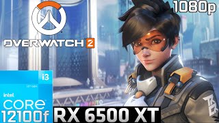 Overwatch 2 on RX 6500 XT  1080p  Ultra Low Settings  i3 12100F [upl. by Yelich363]