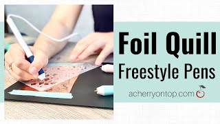 Foil Quill Freestyle Pens  We R Memory Keepers [upl. by Aicinad]