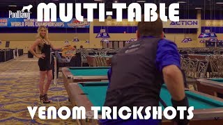 INSANE MultiTable Pool Trickshots  Venom Trickshots [upl. by Mitchiner]