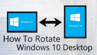 How To Rotate Windows Desktop Screen Landscape to Portrait [upl. by Carboni]