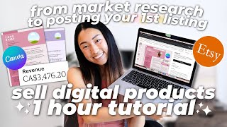 How to Start an Etsy Shop Selling Digital Products in 2024 💻 ULTIMATE BEGINNERS STEPBYSTEP GUIDE [upl. by Airres971]