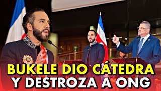 EL DISCURSO DE NAYIB BUKELE QUE DESTROZA A LAS ONG DURANTE SU VISITA EN COSTA RICA🤯 [upl. by Annahs]