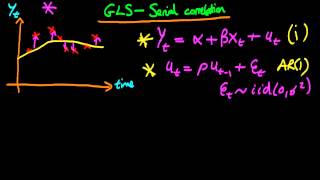 GLS estimation to correct for serial correlation [upl. by Shanks]