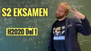 Eksamen Matematikk S2 Høst 2020 Del 1 [upl. by Otho]