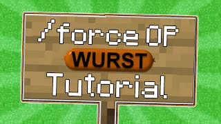 Minecraft  Howto Force OP on 18x with the Wurst Hacked Client  WiZARD HAX [upl. by Moffit]