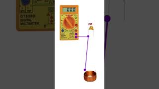 electrician video  Multimeter metal detector  simple mention 20 pf 30 turn coil  shorts video [upl. by Jacobo]