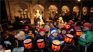 Sankt Martinzug 2022 Bocholt Germany  How the Germans celebrate StMartins evening [upl. by Lielos]