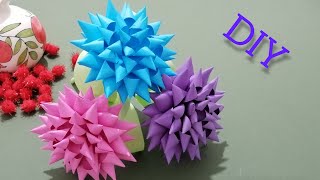 3D paper Flower Making How To Make paper carnation Flowers🌸 [upl. by Phemia]