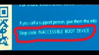 Fix INACCESSIBLE BOOT DEVICE Blue Screen CrashINACCESSIBLE BOOT DEVICE Stop Code Error Windows 11 [upl. by Leventhal382]