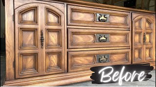 DRESSER MAKEOVER  HIGH END  BROYHILL  Flipping furniture made easy [upl. by Aguayo]