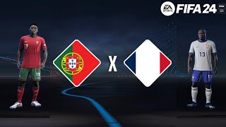 FIFA 24  Portugal vs França  Gameplay PS5 4K 60FPS Eurocopa 2024 [upl. by Rosmarin388]