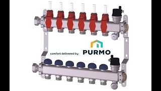 Purmo Premium Verteiler  Durchflussmengenmesser einstellen säubern tauschen [upl. by Elolcin]