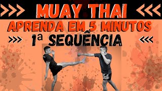 Aula de Muay Thai  Sequência em X  Em 5 Minutos  06 [upl. by Avraham]