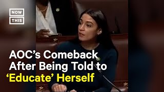 AOC Claps Back at GOP Rep Who Told Her to Educate Herself on Oil amp Gas [upl. by Artamas]