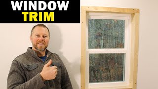 Trim out a Window Inside  Build a 20x30 Workshop [upl. by Kcirrej530]