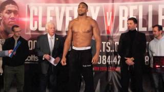 ANTHONY JOSHUA v MICHAEL SPROTT  OFFICAL WEIGH IN FROM LIVERPOOL  CLEVERLY v BELLEW 2 [upl. by Neibaf]